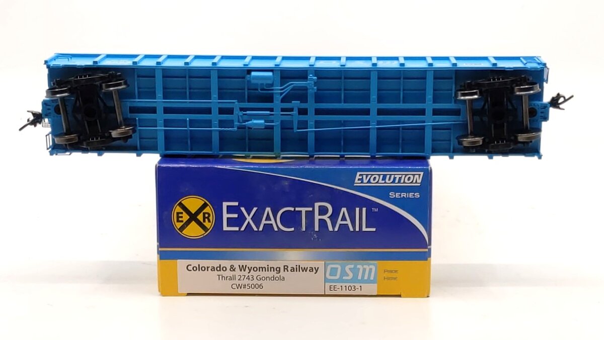 ExactRail EE-1103-1 HO Colorado & Wyoming Railway Thrall 2743 Gondola #5006