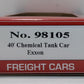 Model Power 98105 HO Scale Exxon Chemical Tank Car