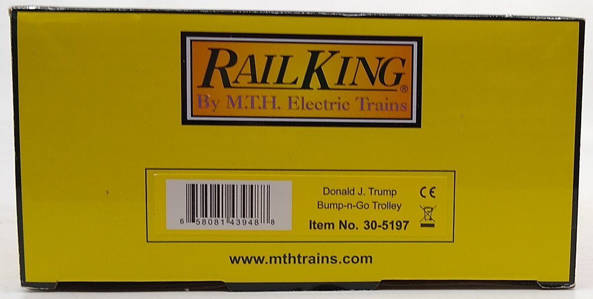 MTH 30-5197 Donald J. Trump RailKing Bump-n-Go Trolley