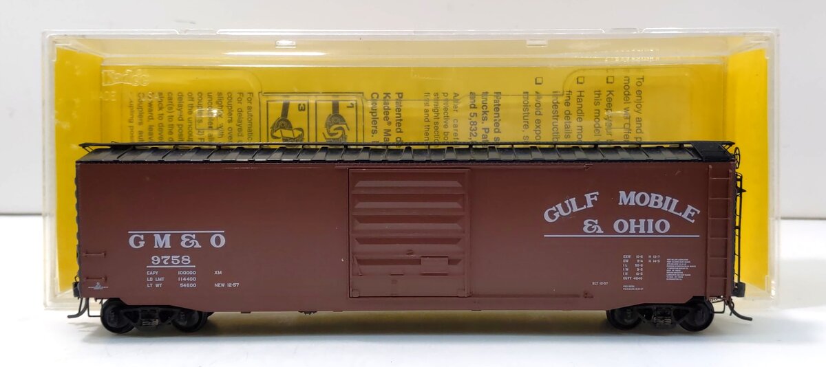 Kadee 6003 HO Gulf, Mobile & Ohio 50' PS-1 Boxcar #9758