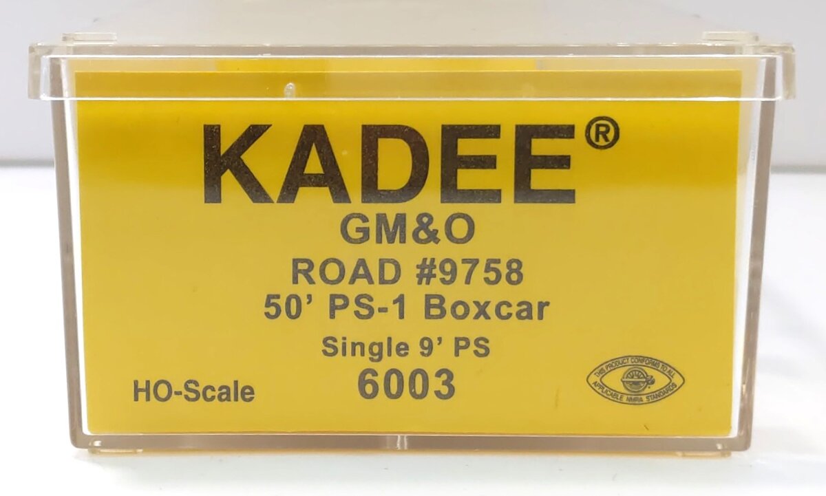 Kadee 6003 HO Gulf, Mobile & Ohio 50' PS-1 Boxcar #9758