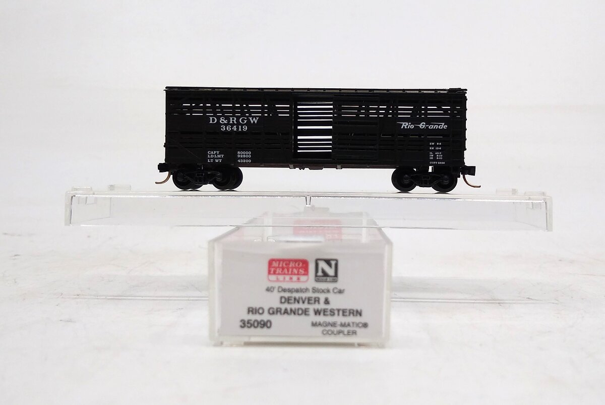 Micro-Trains 03500090 N Denver & Rio Grande Western 40' Despatch Stockcar #36419