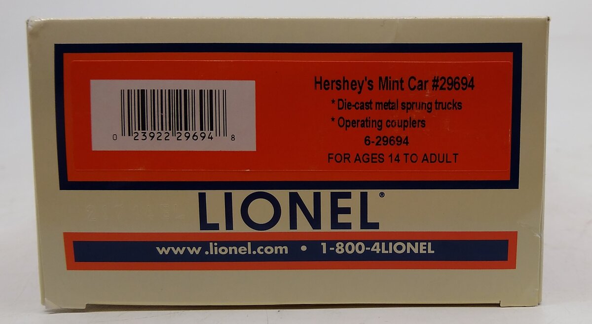 Lionel 6-29694 O Gauge Hershey's Mint Car