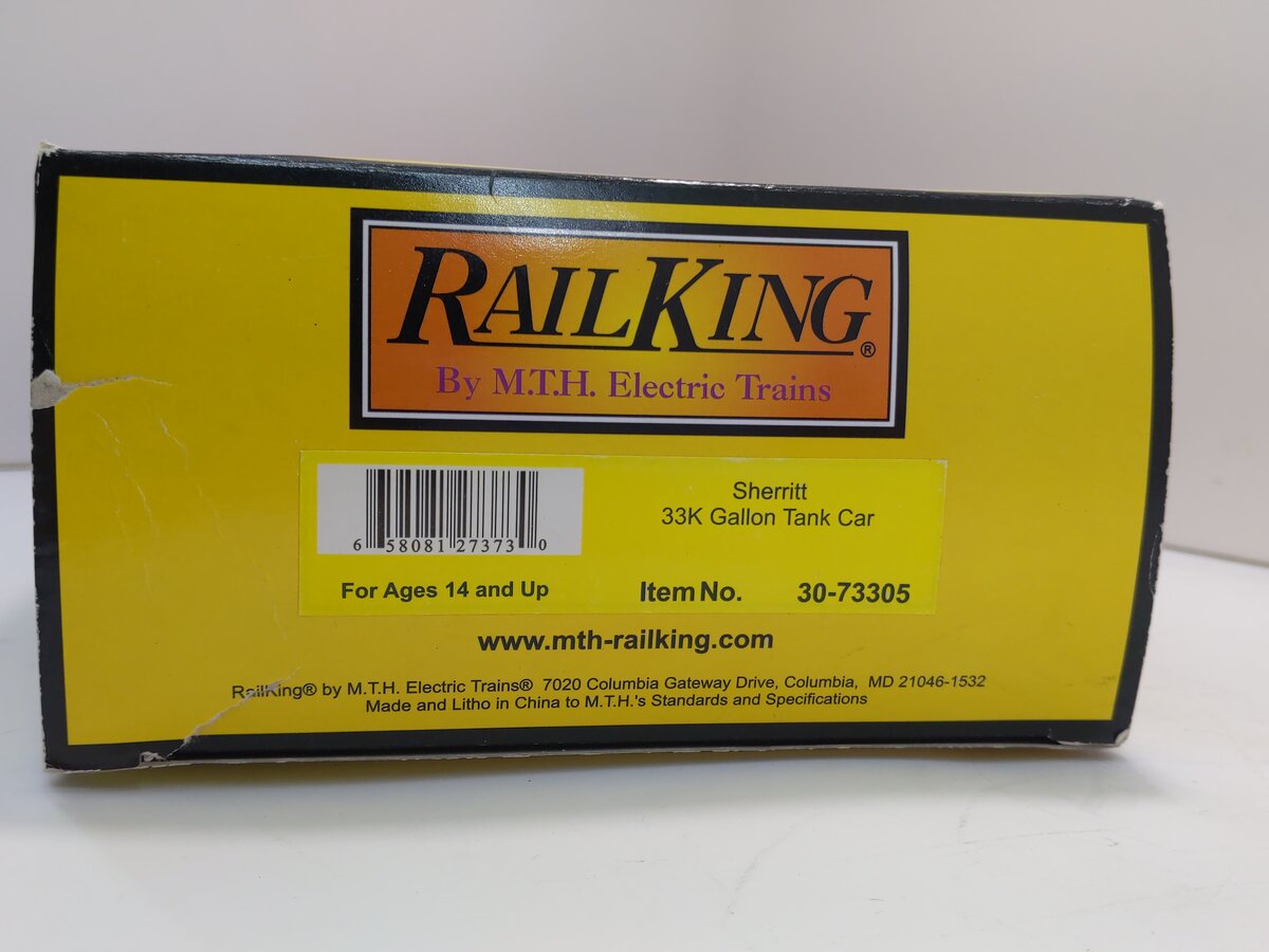 MTH 30-73305 O Gauge Sherritt 33,000 Gallon Tank Car #33092