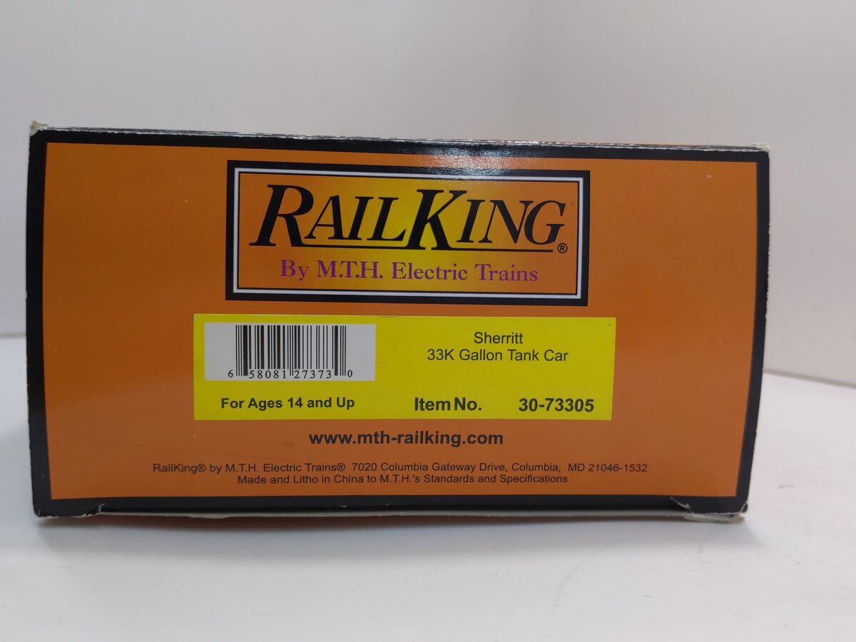 MTH 30-73305 O Gauge Sherritt 33,000 Gallon Tank Car #33092