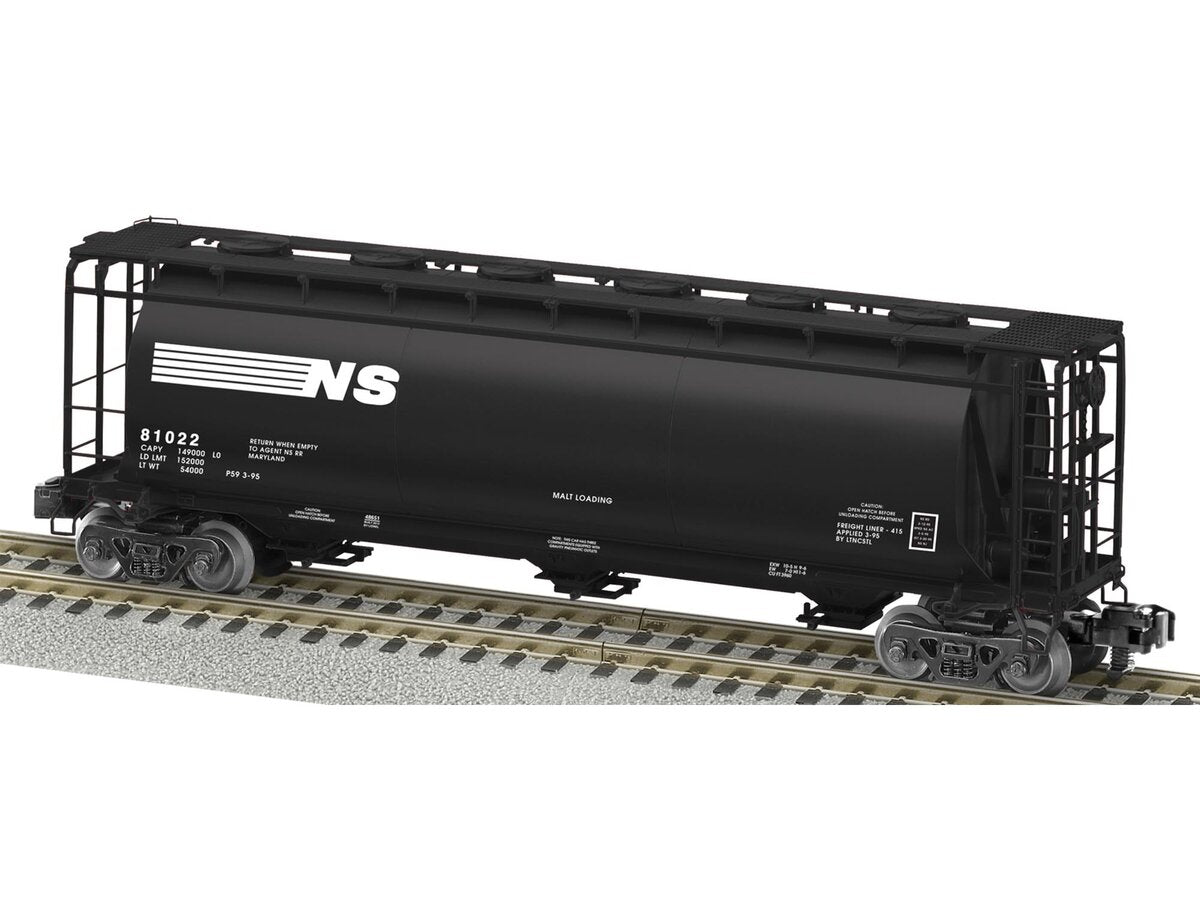 American Flyer 6-48651 S Scale Norfolk Southern Cylindrical 3-Bay Hopper #81022