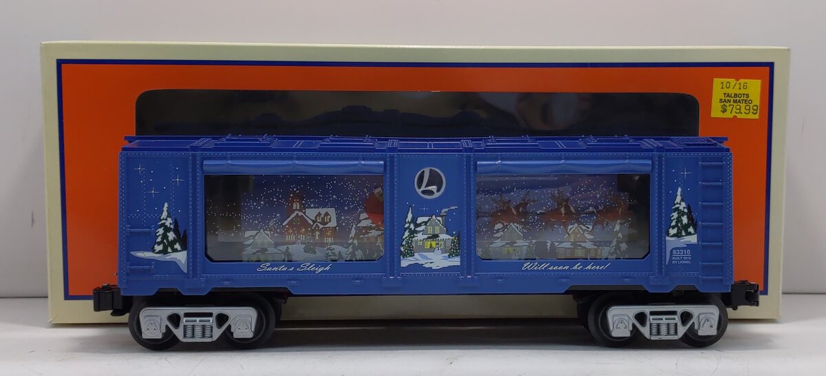Lionel 6-83316 O Santa's Sleigh Aquarium Car