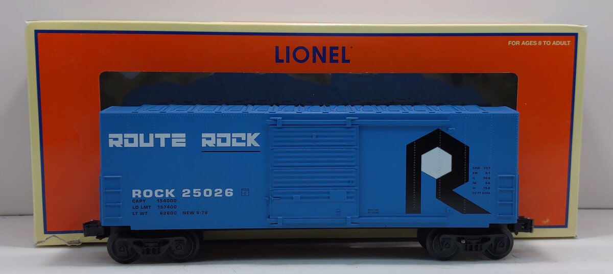 Lionel 6-25026 O Gauge Rock Island Boxcar