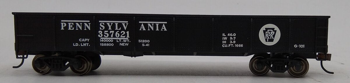 Bachmann 17214 HO Pennsylvania 40' Gondola #357621 (black, Circle Keystone)
