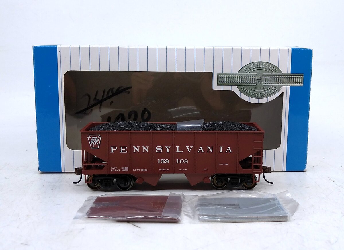 Bachmann 19501 HO Pennsylvania 55-Ton Outside-Braced Hopper w/Load #159108