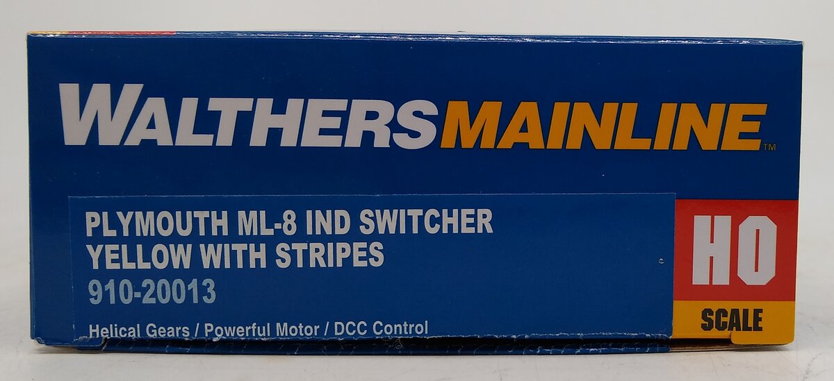 Walthers 910-20013 HO Unlettered Plymouth ML-8 Industrial Switcher DCC