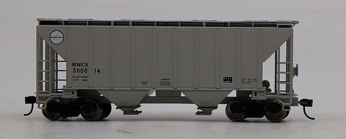 Walthers 910-7119 HO MWCX 37' 2980 Cubic-Foot 2-Bay Covered Hopper #300014