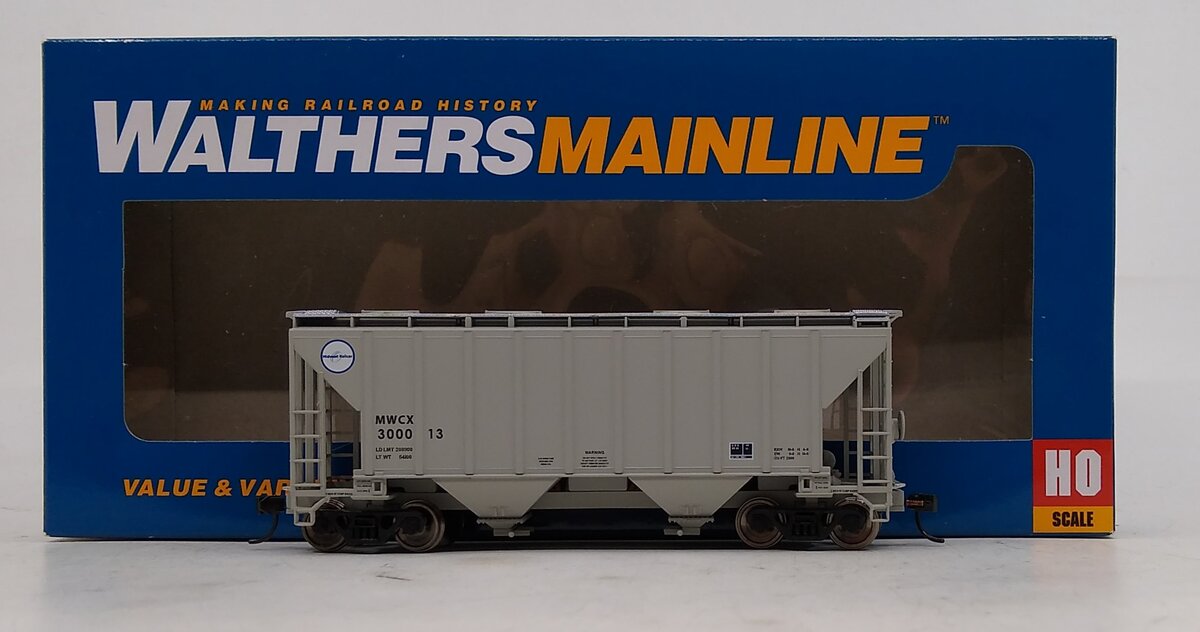 Walthers 910-7120 HO MWCX 37' Covered Hopper #300013