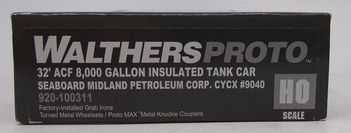Walthers 920-100311 HO Seaboard Midland ACF 8,000-Gallon Tank Car #9040