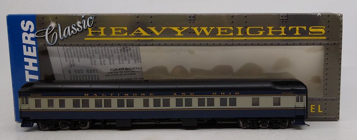Walthers 932-10060 HO Scale B&O 8-1-2 Pullman Heavyweight Passenger Car