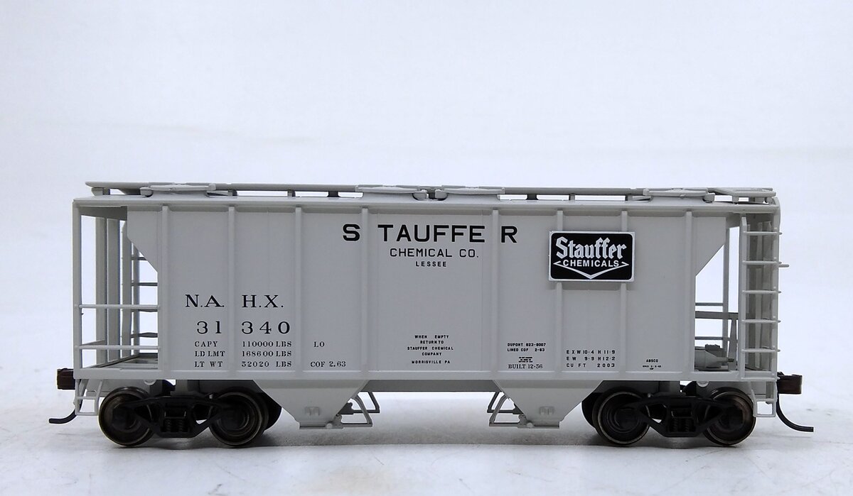 Atlas 20002392 HO Stauffer PS-2 Covered Hopper #31340