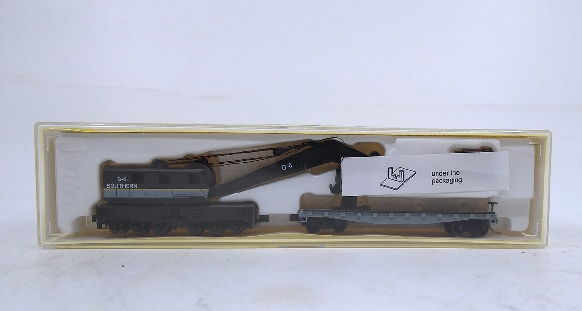 Model Power 3164 N Scale Southern Crane w/Work Car