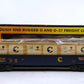MTH 30-72135 O Chessie RailKing Gondola with Crates #305014