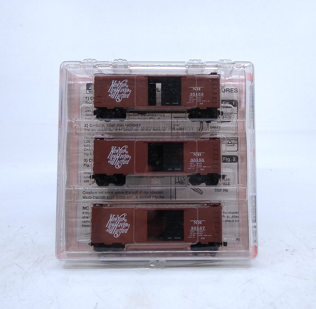 Micro-Trains 20029-2 N New York, New Haven, & Hartford 40' Boxcars (Set of 3)