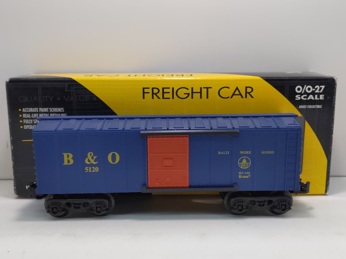 K-Line K5120 O Gauge Baltimore and Ohio Boxcar