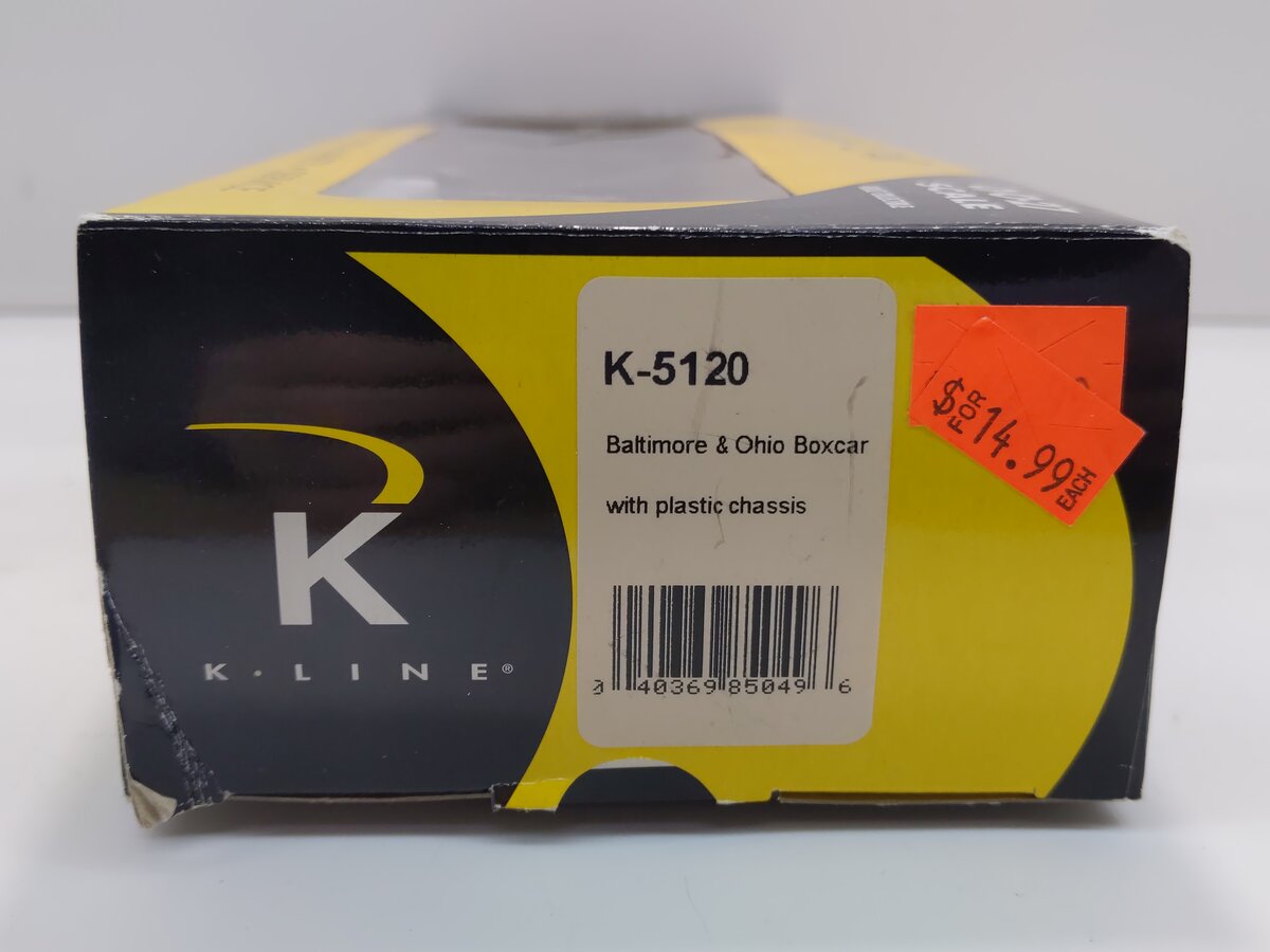 K-Line K5120 O Gauge Baltimore and Ohio Boxcar