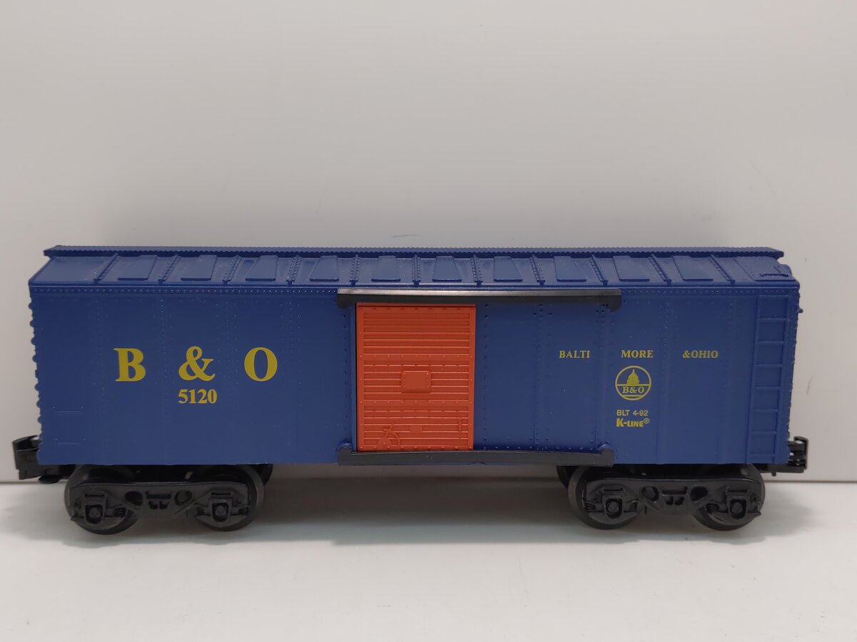 K-Line K5120 O Gauge Baltimore and Ohio Boxcar