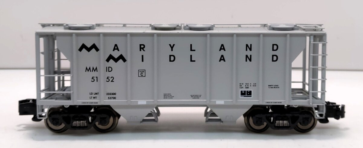 MTH 35-75005 S Gauge Maryland Midland PS-2 2-Bay Hopper #5152
