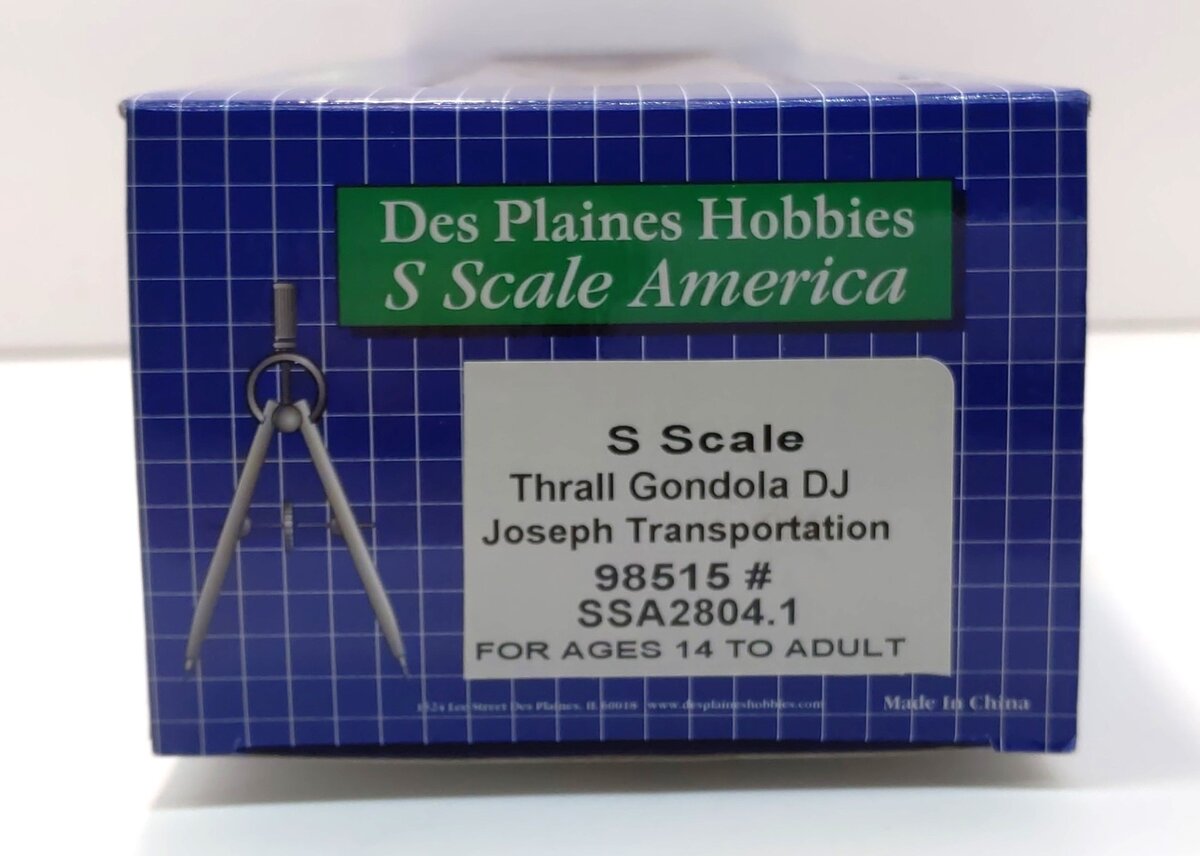 Des Plaines Hobbies SSA2804.1 S DJ Joseph Transportation Thrall Gondola #98515 LN/Box