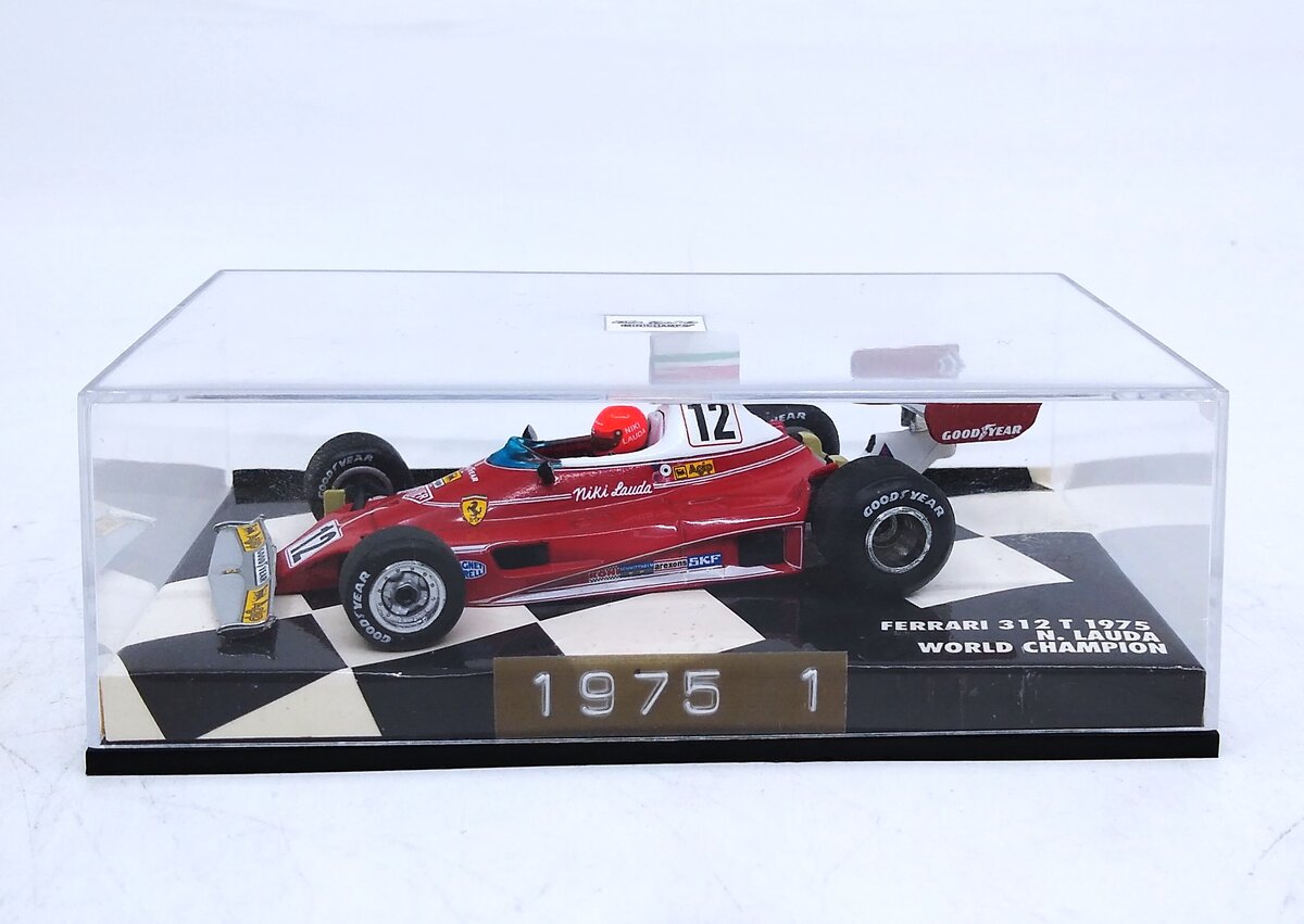 Minichamps 430750012 1:43 Scale 1975 Ferrari 312 T #12 N.Lauda Replica LN