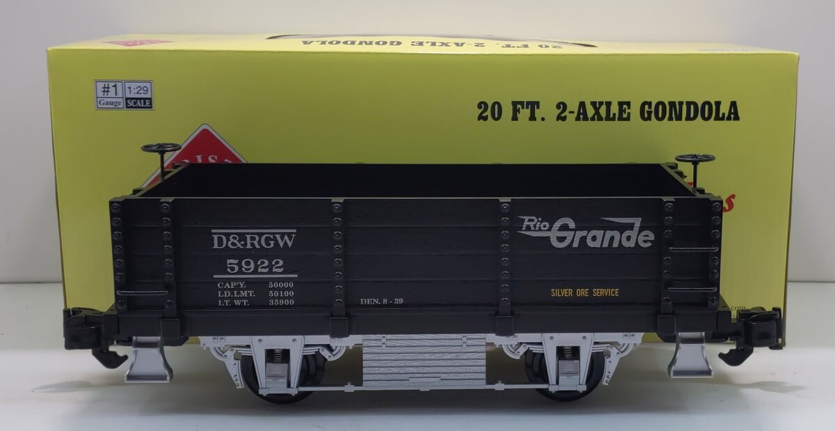 Aristo-Craft 40011 G Rio Grande 20' Gondola #5922