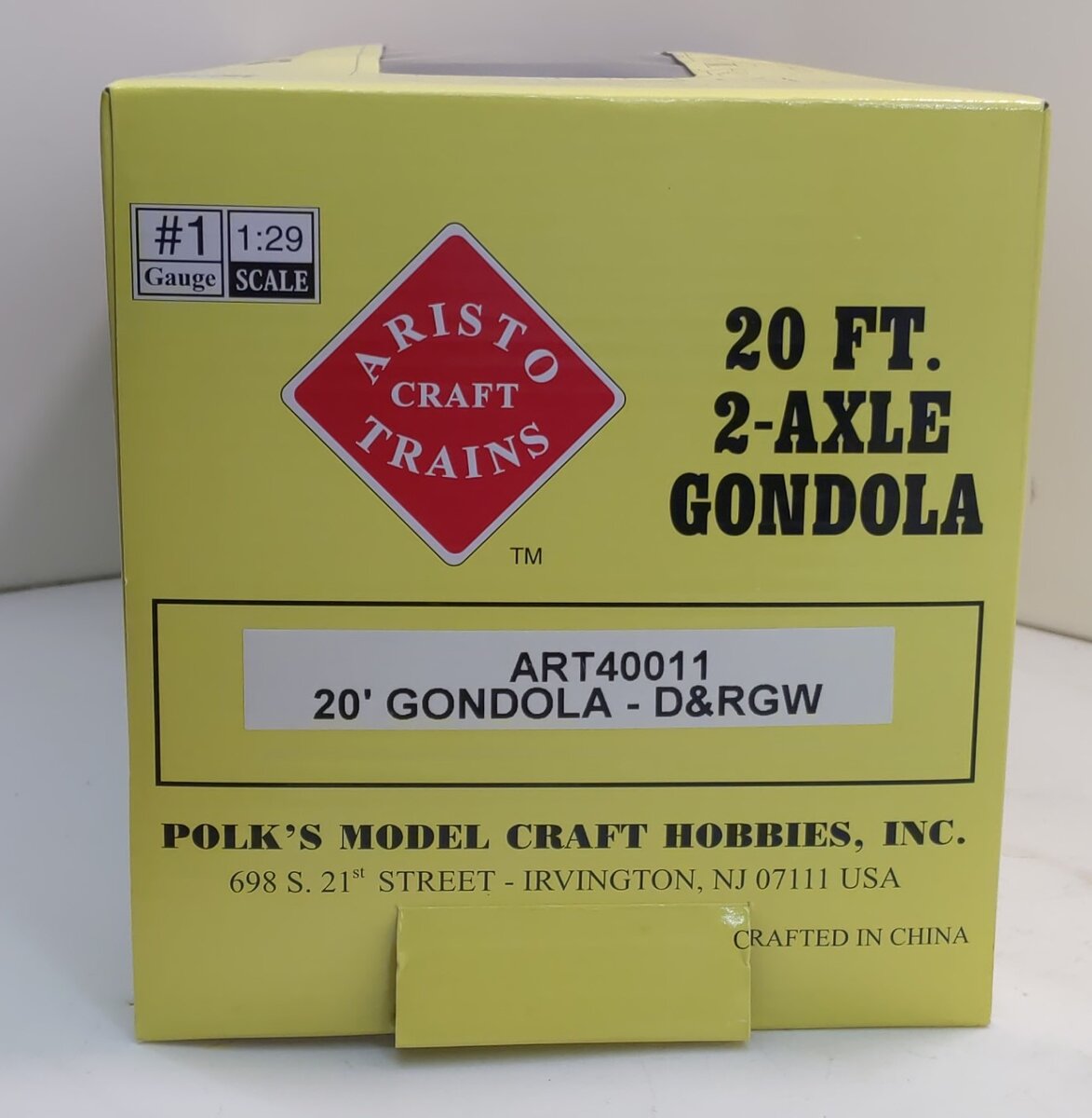 Aristo-Craft 40011 G Rio Grande 20' Gondola #5922