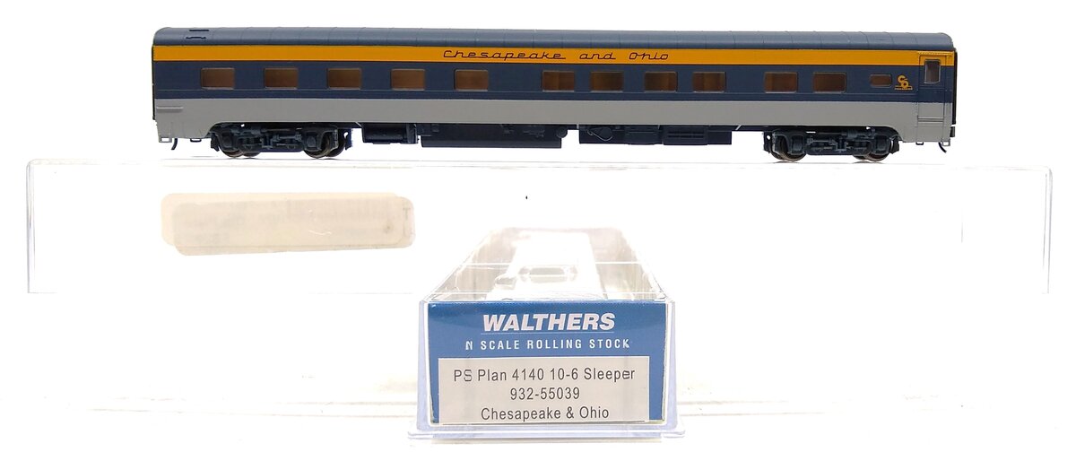 Walthers 932-55039 N Scale C&O PS Plan 10-6 Sleeper