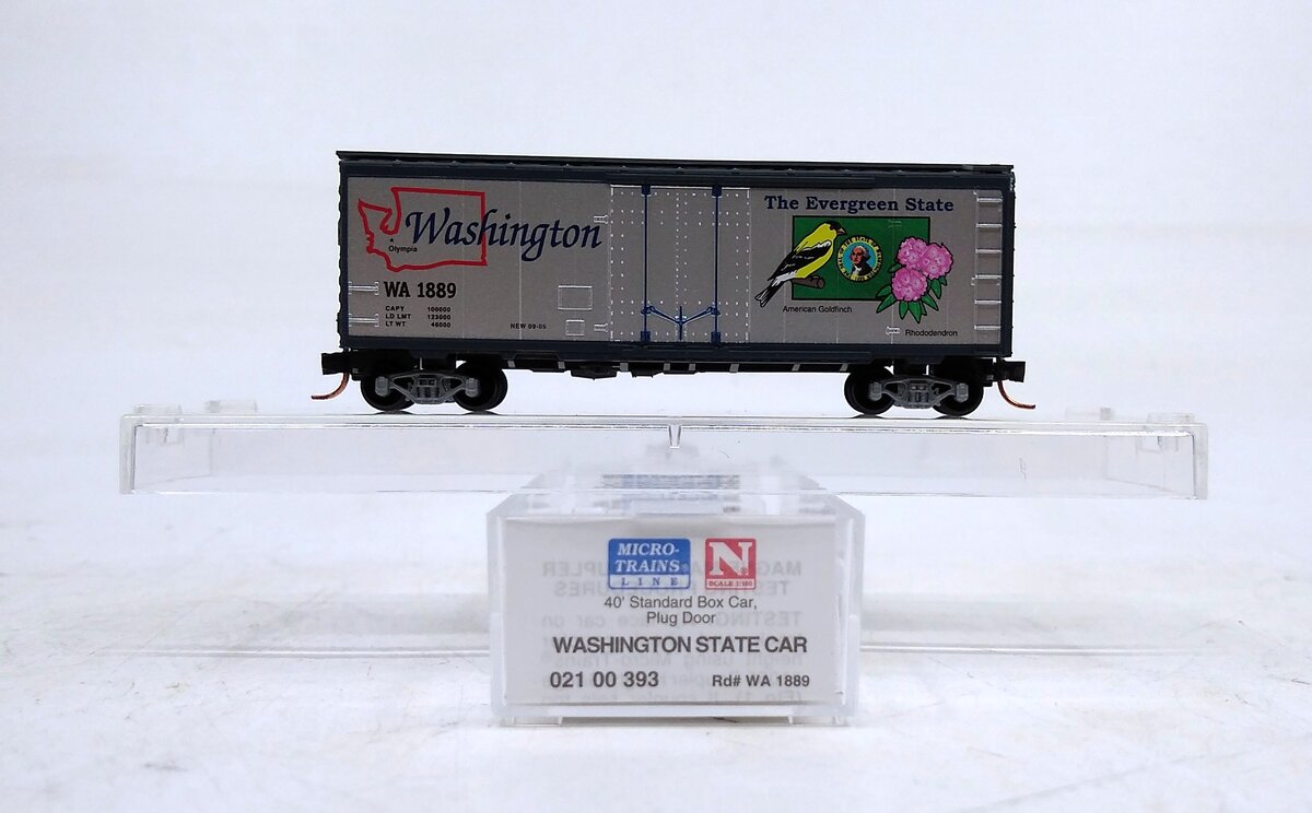 Micro-Trains 02100393 N Washington State 40' Standard Plug Door Boxcar #1889