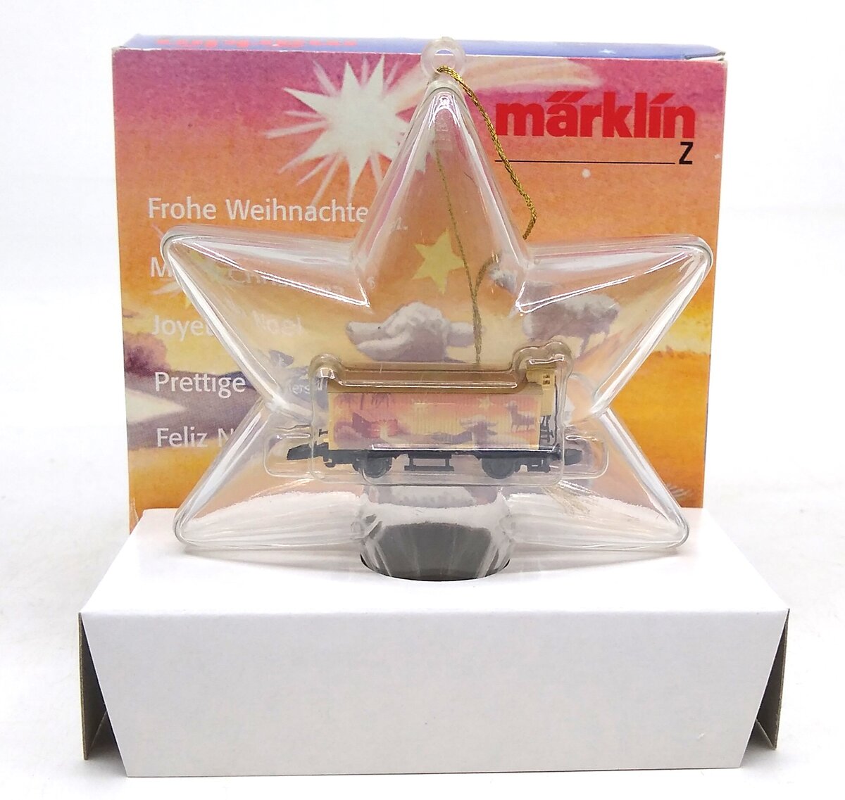 Marklin 80614 Z Scale Merry Star Christmas Ornament with Train Inside