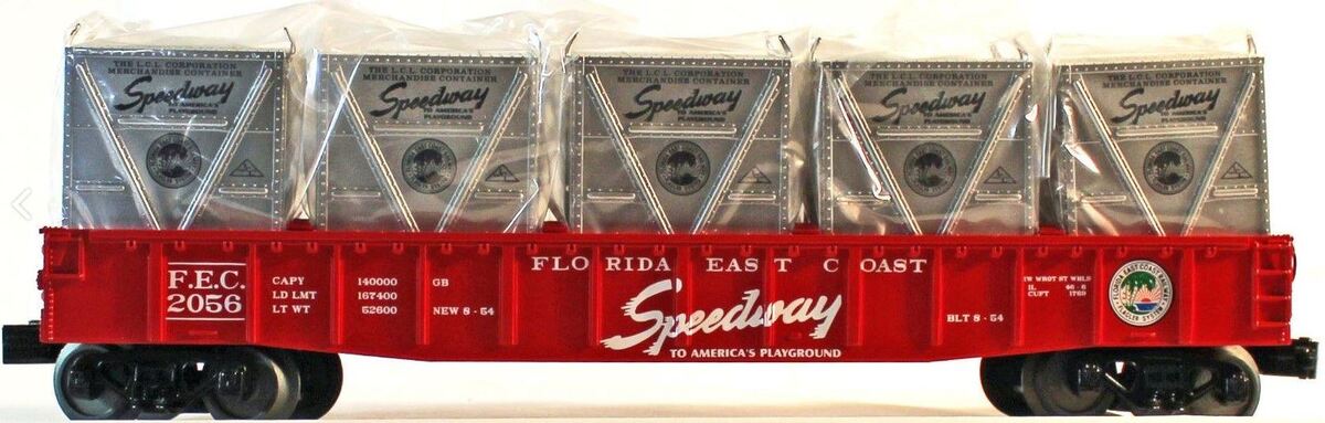 MTH 30-72128 O-27 Gondola w/LCL Containers, FEC