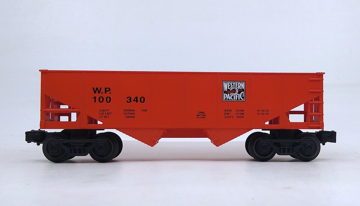 Lionel 6-16465 O Gauge Western Pacific Hopper #100340