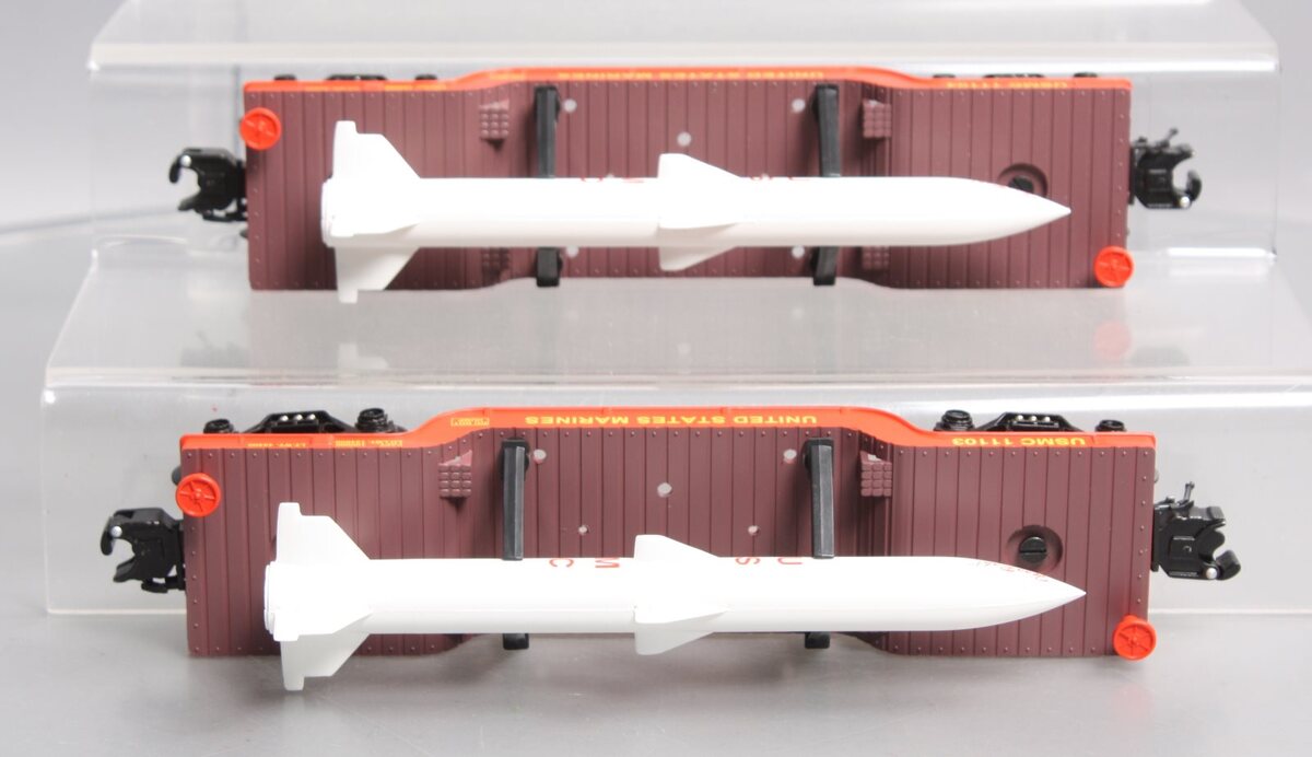 RMT 96563 O USMC Depressed Center Flatcar #11103/11104 (Set of 2)