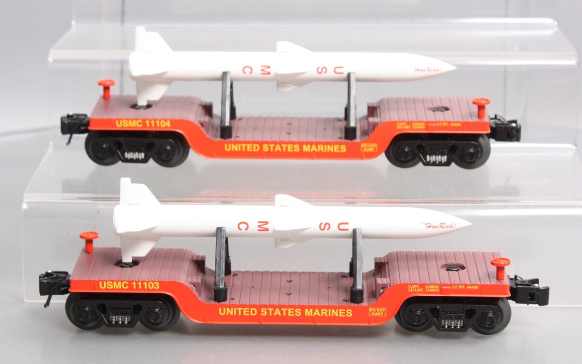 RMT 96563 O USMC Depressed Center Flatcar #11103/11104 (Set of 2)
