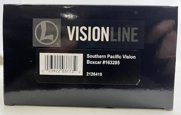 Lionel 2126410 O Vision Line Southern Pacific Boxcar #163285 with Sound
