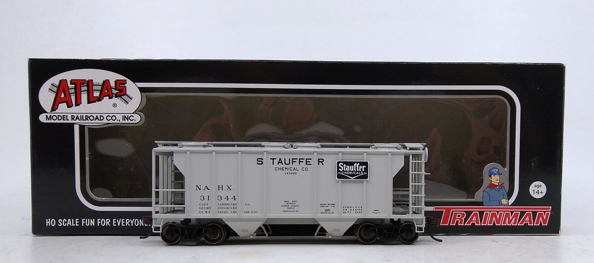 Atlas 20002393 HO Stauffer PS-2 Covered Hopper #31344