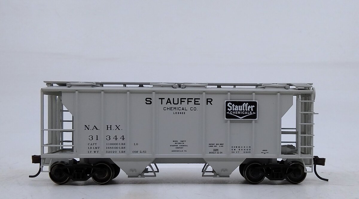 Atlas 20002393 HO Stauffer PS-2 Covered Hopper #31344