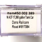 Atlas 50002389 N Dana Railcare DNAX ACF 17,360-Gallon Chlorine Tank Car #817084
