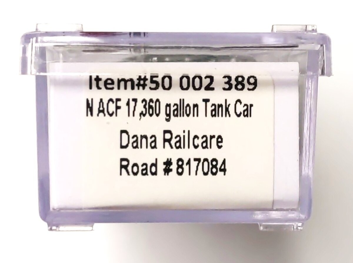 Atlas 50002389 N Dana Railcare DNAX ACF 17,360-Gallon Chlorine Tank Car #817084