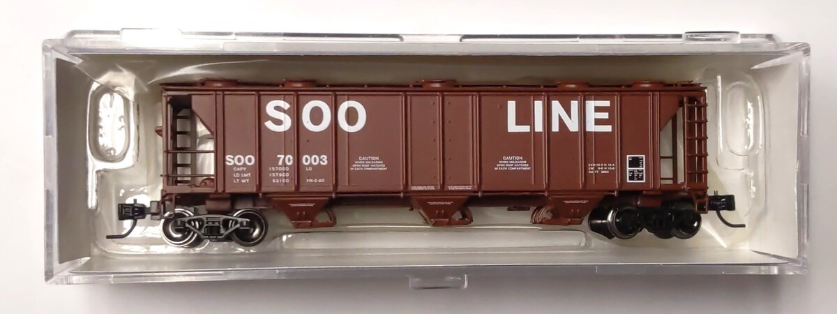 Athearn 23854 N Soo Line PS-2 2893 Covered Hopper #70003