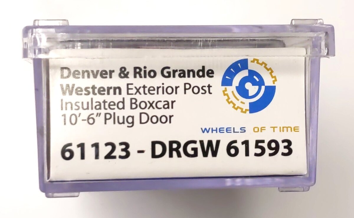 Wheels of Time 61123 N Denver & Gio Rrande Western PC&F 50' Boxcar #61593