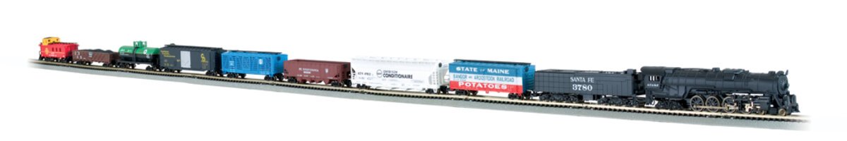 Bachmann 24009 N Scale Empire Builder Steam Starter Freight Train Set