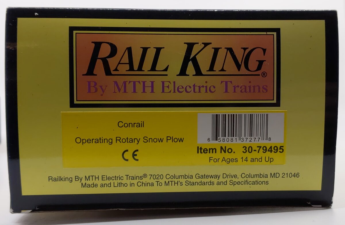 MTH 30-79495 O Conrail Rotary Snow Plow