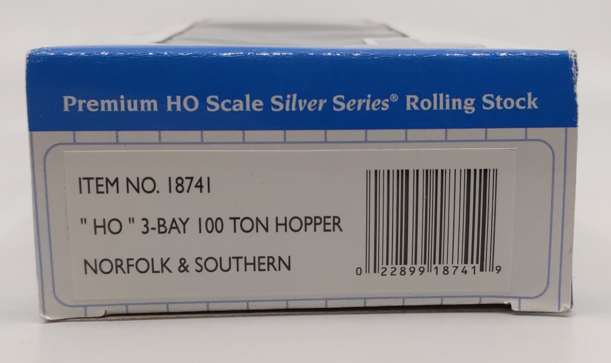 Bachmann 18741 HO Norfolk Southern 3-Bay 100-Ton Open Hopper #144913