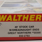 Walthers 932-2763 HO  Great Northern 40' Stock Car with Dreadnaught Ends Kit