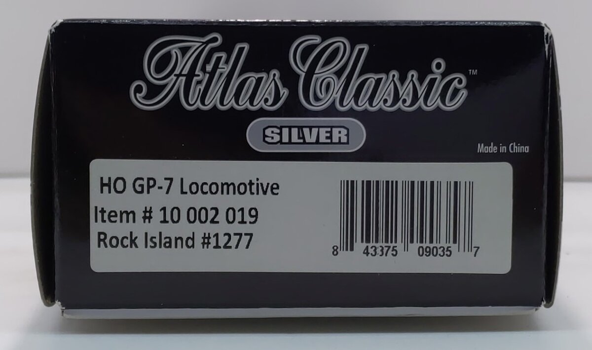 Atlas 10002019 HO Rock Island EMD GP7 Diesel Engine without Dynamic Brakes #1277